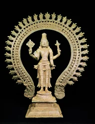 Vishnu, Late Chola (brons)